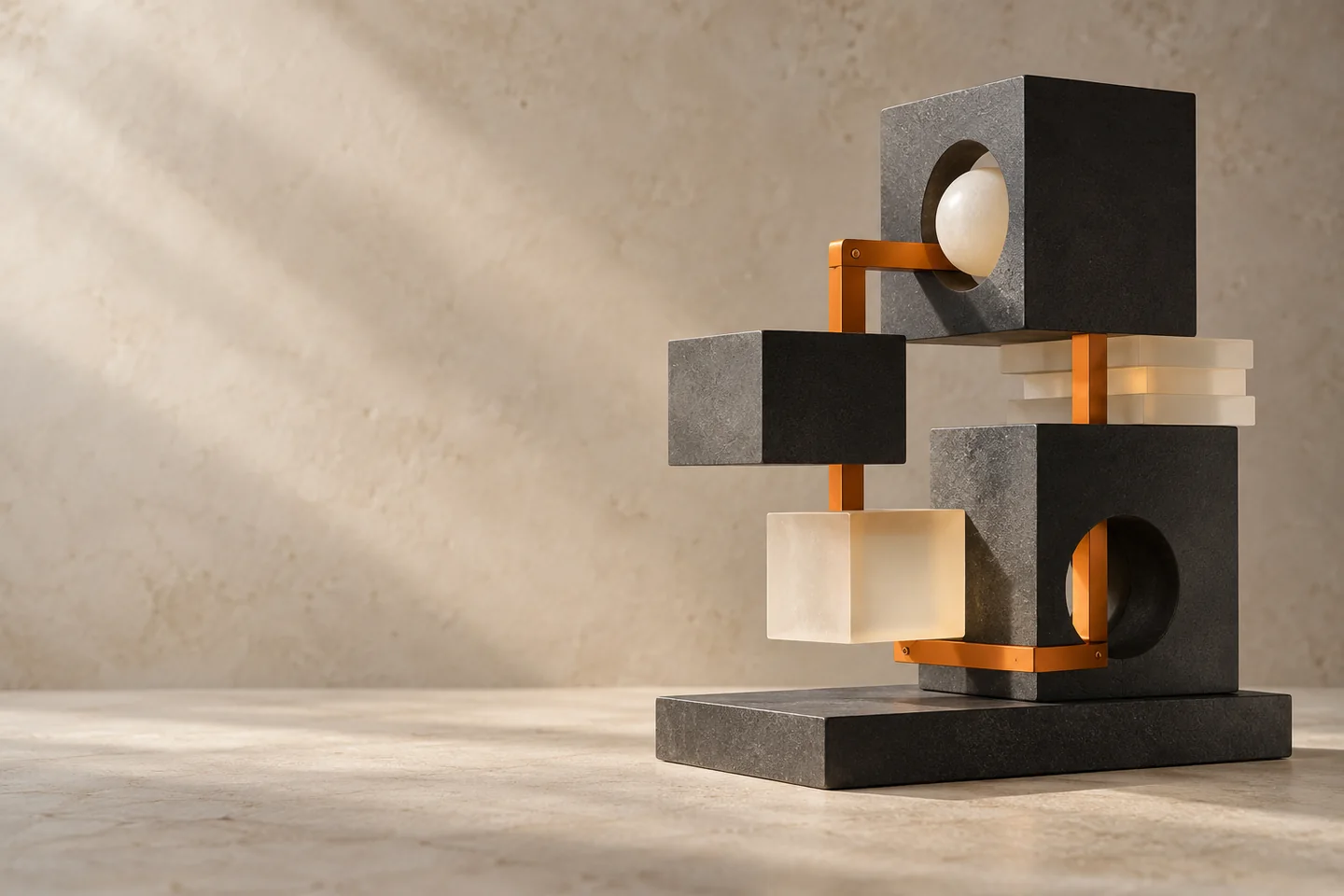 Composizione editoriale astratta: tactile architecture